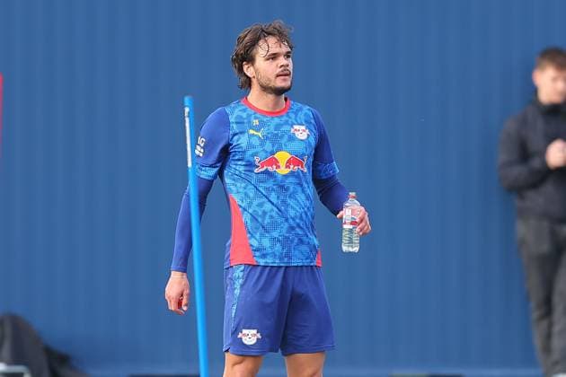 Training RB Leipzig Bundesliga Leipzig, 12.11.2025, Trainingszentrum am Cottaweg, Saison 2025 2026, Fußball, Männer, 1. Bundesliga , Training RB Leipzig , Im Bild: Max Finkgräfe ,