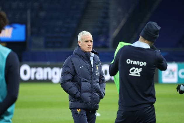 Entraînement de l’équipe de France au Parc des Princes PHOTOPQR LE PARISIEN Olivier Arandel ; Paris ; 12 11 2025 ; Paris, France Mercredi 12 novembre 2025 Football Équipe de France Didier Deschamps entraineur équipe de France Entraînement de l’Equipe de France LP Olivier Arandel Paris, France, nov 12th 2025 France national team, Nationalteam at training