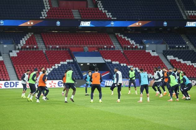 Entraînement de l’équipe de France au Parc des Princes PHOTOPQR LE PARISIEN Olivier Arandel ; Paris ; 12 11 2025 ; Paris, France Mercredi 12 novembre 2025 Football Équipe de France Entraînement de l’Equipe de France LP Olivier Arandel Paris, France, nov 12th 2025 France national team, Nationalteam at training