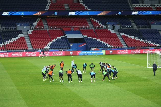 Entraînement de l’équipe de France au Parc des Princes PHOTOPQR LE PARISIEN Olivier Arandel ; Paris ; 12 11 2025 ; Paris, France Mercredi 12 novembre 2025 Football Équipe de France Entraînement de l’Equipe de France LP Olivier Arandel Paris, France, nov 12th 2025 France national team, Nationalteam at training