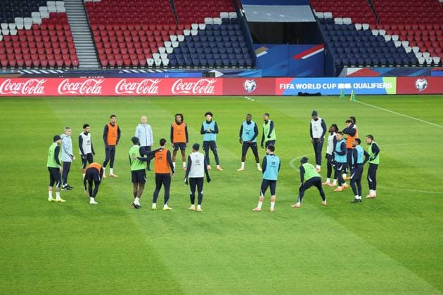 Entraînement de l’équipe de France au Parc des Princes PHOTOPQR LE PARISIEN Olivier Arandel ; Paris ; 12 11 2025 ; Paris, France Mercredi 12 novembre 2025 Football Équipe de France Entraînement de l’Equipe de France LP Olivier Arandel Paris, France, nov 12th 2025 France national team, Nationalteam at training