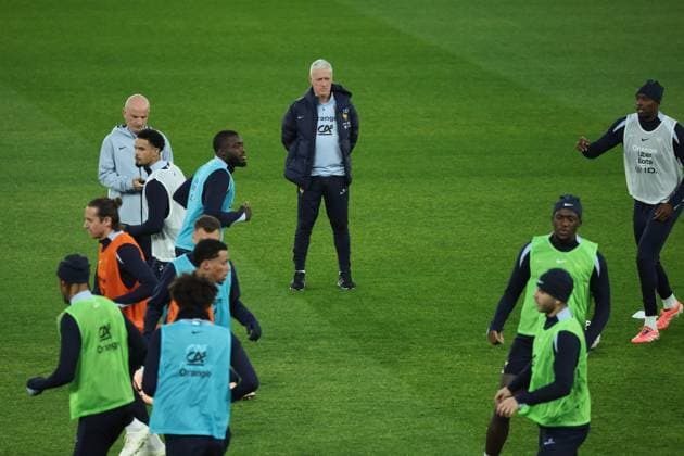 Entraînement de l’équipe de France au Parc des Princes PHOTOPQR LE PARISIEN Olivier Arandel ; Paris ; 12 11 2025 ; Paris, France Mercredi 12 novembre 2025 Football Équipe de France Entraînement de l’Equipe de France Didier Deschamps entraineur équipe de France LP Olivier Arandel Paris, France, nov 12th 2025 France national team, Nationalteam at training