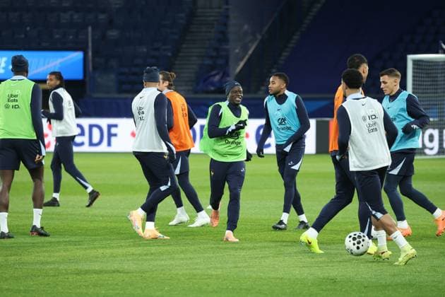 Entraînement de l’équipe de France au Parc des Princes PHOTOPQR LE PARISIEN Olivier Arandel ; Paris ; 12 11 2025 ; Paris, France Mercredi 12 novembre 2025 Football Équipe de France Entraînement de l’Equipe de France N Golo Kanté LP Olivier Arandel Paris, France, nov 12th 2025 France national team, Nationalteam at training