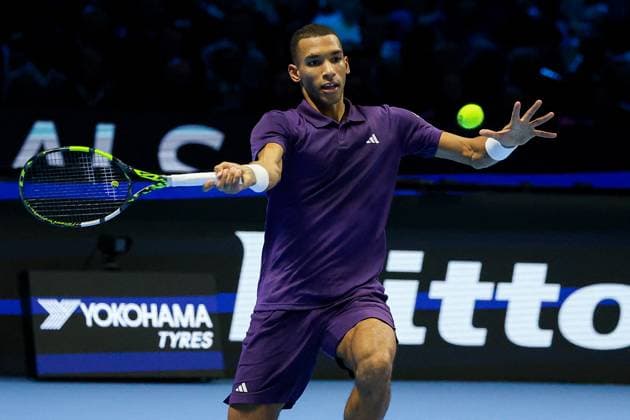 TENNIS - Internazionali di Tennis - Nitto ATP, Tennis Herren Finals 2025 Felix AUGER-ALIASSIME (CAN) during Nitto ATP Finals 2025, International Tennis match in Turin, Italy, November 12 2025 Turin Italy  Copyright: xIPAxSport ABACAx