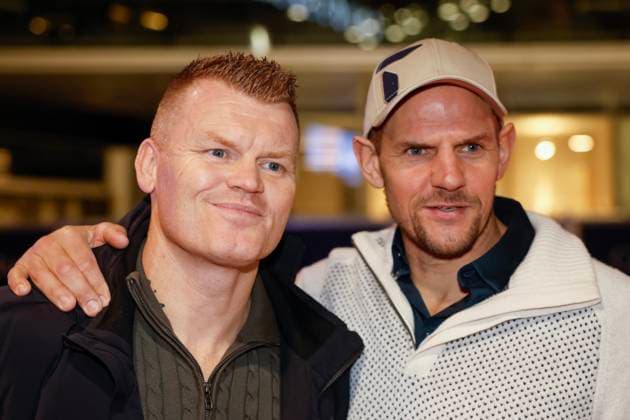 Preview of the documentary film Klaebo Oslo 20251112. John Arne Riise and Olaf Tufte on the red carpet before the preview of the documentary film about Johannes Hosflot Klaebo, at the Colosseum cinema in Oslo. Photo: Jonas Been Henriksen NTB Oslo Norway EDITORIAL USE ONLY. RESTRICTED USE FOR BETTING COMPANIES Ref:_SPO_ENTyMOZotCa8JU.jpg *** Preview of the documentary film Klaebo Oslo 20251112 John Arne Riise and Olaf Tufte on the red carpet before the preview of the documentary film about Johannes Hosflot Klaebo, at the Colosseum cinema in Oslo Photo Jonas Been Henriksen NTB Oslo Norway EDITORIAL USE ONLY RESTRICTED USE FOR BETTING COMPANIES  Copyright: xJonasxBeenxHenriksenx xNTBx