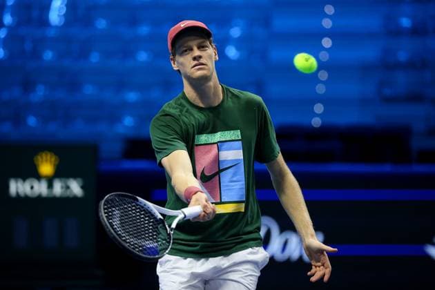 Jannik Sinner (ITA) in training during Nitto ATP, Tennis Herren Finals 2025, International Tennis match in Turin, Italy, November 12 2025  Copyright: xRobertaxCorradin IPAxSportx xipa-agency.netx xx IPA_67871692 IPA_Agency_IPA67871692
