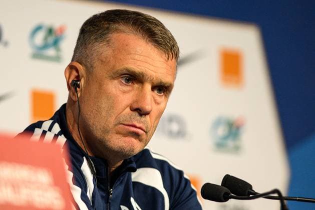 PARIS, FRANCE - 12 NOVEMBER, 2025: Serhiy Rebrov - MD1 The football match the European Qualifiers for the 2026 FIFA World Cup, WM, Weltmeisterschaft, Fussball France vs Ukraine at Parc des Princes.  Copyright: xVITALIIxKLIUIEVx
