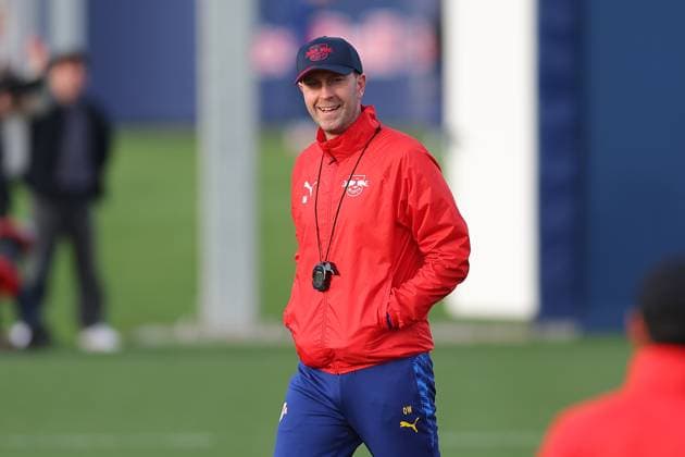 Training RB Leipzig Bundesliga Leipzig, 12.11.2025, Trainingszentrum am Cottaweg, Saison 2025 2026, Fußball, Männer, 1. Bundesliga , Training RB Leipzig , Im Bild: Trainer Ole Werner ,