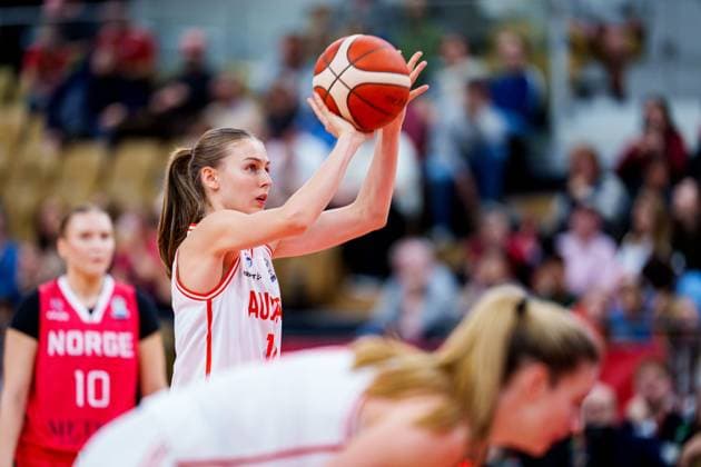BASKETBALL - FIBA Quali, AUT vs NOR VIENNA,AUSTRIA,12.NOV.25 - BASKETBALL - FIBA Women s EURO Basket 2027, qualification, Austria vs Norway. Image shows Anna Alborova (AUT).  GEPAxpictures xEdgarxEisner