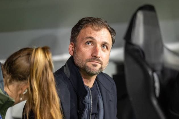 Cheftrainer Jose Barcala (FC Bayern Muenchen Frauen), FC Bayern Frauen Muenchen - FC Arsenal, Champions League 3. Spieltag, 12.11.25 DFB regulations prohibit any use of photographs as image sequences and or quasi-video. (kolbert-press) Muenchen Bayern Deutschland