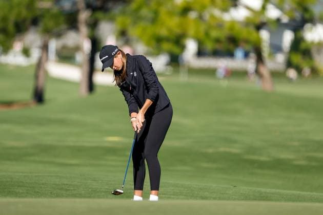 November 12, 2025, Belleair, Florida, USA: Kai Trump, the granddaughter of President Trump, putts on the 10th hole during The ANNIKA driven by Gainbridge Pro-Am at the Pelican Golf Club at on Wednesday, Nov. 12, 2025, in Belleair. Belleair USA - ZUMAs70_ 20251112_zan_s70_027 Copyright: xJeffereexWoox