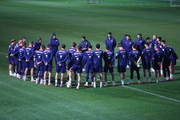 Croatia training session: FIFA World Cup, WM, Weltmeisterschaft, Fussball 2026 Qualifiers Players of Croatia during the training session at HNK Rijeka Stadium in Rijeka, Croatia, on November 12, 2025.  NelxPavletic PIXSELL
