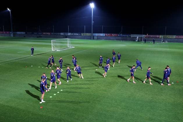 Croatia training session: FIFA World Cup, WM, Weltmeisterschaft, Fussball 2026 Qualifiers Players of Croatia during the training session at HNK Rijeka Stadium in Rijeka, Croatia, on November 12, 2025.  NelxPavletic PIXSELL