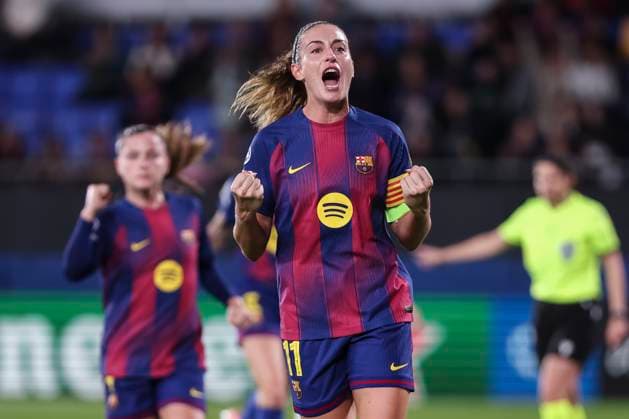 November 12, 2025, Sant Joan Despi, Barcelona, Spain: Alexia Putellas Segura of FC Barcelona, Barca celebrates a goal during the UEFA WomenÃ¢â‚¬â ¢s Champions League 2025 26 League Phase MD3, football match played between FC Barcelona and OH Leuven at Johan Cruyff Stadium on November 12, 2025 in Sant Joan Despi, Spain. Sant Joan Despi Spain - ZUMAa181 20251112_zaa_a181_221 Copyright: xJavierxBorregox