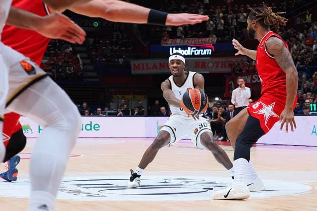 Glyn Watson Jr (ASVEL Lione-Villeurbanne) during Olimpia Milano vs ASVEL Lione-Villeurbanne, Basketball Euroleague match in Assago (MI), Italy, November 12 2025  Copyright: xSavinoxPaolella IPAxSportx xipa-agency.netx xx IPA_67878237 IPA_Agency_IPA67878237