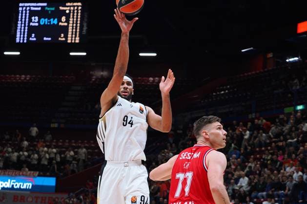 Armel Traore (ASVEL Lione-Villeurbanne) during Olimpia Milano vs ASVEL Lione-Villeurbanne, Basketball Euroleague match in Assago (MI), Italy, November 12 2025  Copyright: xSavinoxPaolella IPAxSportx xipa-agency.netx xx IPA_67878324 IPA_Agency_IPA67878324