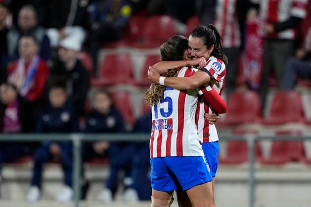 November 12, 2025, Alcala De Henares, Madrid, Spain: Amaiur Sarriegi Isasa of Atletico de Madrid celebrates a goal during the UEFA WomenÃ¢â‚¬â ¢s Champions League 2025 26 League Phase MD3, football match played between Atletico de Madrid and Juventus FC at Centro Deportivo Alcala de Henares on November 12, 2025, in Alcala de Henares, Madrid, Spain. Alcala De Henares Spain - ZUMAa181 20251112_zaa_a181_300 Copyright: xOscarxJ.xBarrosox