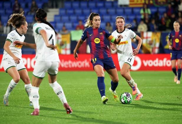 FC Barcelona, Barca Women v OH Leuven - UEFA Women Champions League Alexia Putellas plays during the match between FC Barcelona Women and OH Leuven, corresponding to matchday 3 of the league phase of the UEFA Women s Champions League, at the Johan Cruyff Stadium in Barcelona, Spain, on November 12, 2025. Barcelona Spain  Copyright: xUrbanandsportx originalFilename:urbanandsport-fcbarcel251112_npACt.jpg