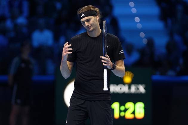 Alexander Zverev (Germany) looks dejected, day 4, Nitto ATP, Tennis Herren Finals 2025, INALPI Arena, November 12, 2025, Turin, Italy.