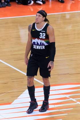 November 12, 2025, Inglewood, California, USA: Aaron Gordon 32 of the Denver Nuggets during their regular season NBA, Basketball Herren, USA game against the Los Angeles Clippers on Wednesday November 12, 2025 at Intuit Dome in Inglewood, California. ARIANA RUIZ PI Inglewood USA - ZUMAp124 20251112_zaa_p124_011 Copyright: xArianaxRuizx