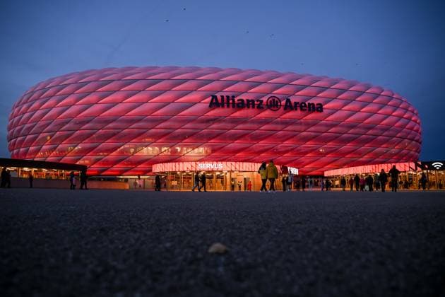 general view outside the stadium during the UEFA Women s Champions League 2025 26 league phase match between FC Bayern München and Arsenal FC at Allianz Arena on November 12, 2025 in Munich, Germany. (Photo by Harry Langer DeFodi Images) general view outside the stadium during the UEFA Women s Champions League 2025 26 league phase match between FC Bayern München and Arsenal FC at Allianz Arena on November 12, 2025 in Munich, Germany Photo by Harry Langer DeFodi Images