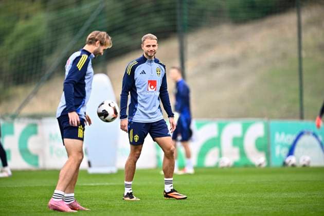MARBELLA, SPAIN 20251113 Swedish national team, Nationalteam player Gustav Lundgren during Thursday s training in Marbella ahead of the men s national team s World Cup qualifying match in Switzerland at the end of the week. MARBELLA SPAIN x10050x