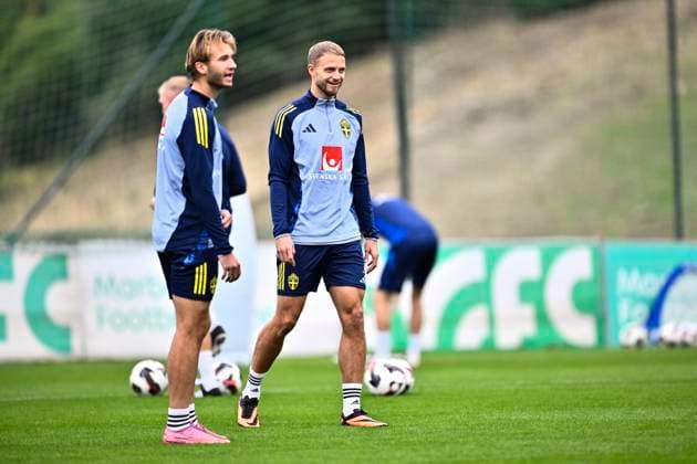 MARBELLA, SPAIN 20251113 Swedish national team, Nationalteam player Gustav Lundgren during Thursday s training in Marbella ahead of the men s national team s World Cup qualifying match in Switzerland at the end of the week. MARBELLA SPAIN x10050x