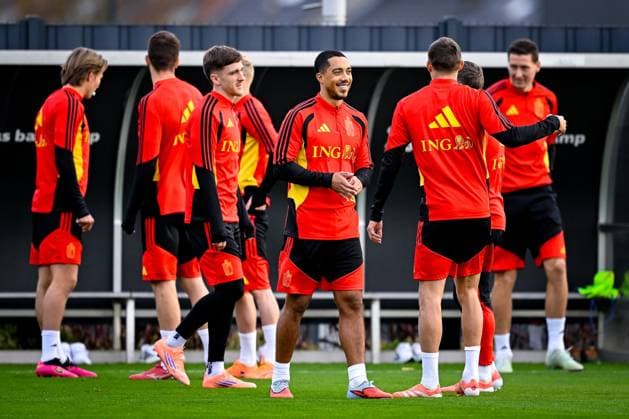 Kazakhstan v Belgium - FIFA World Cup, WM, Weltmeisterschaft, Fussball 2026 UEFA Qualifier - Media Activities 13 11 2025 TUBIZE, BELGIUM - NOVEMBER 13 : Tielemans Youri midfielder of Belgium pictured during a training session of the Belgian National Football team prior to the FIFA World Cup 2026 European Qualifiers match between Kazakhstan and Belgium on November 13, 2025 in Tubize, Belgium, 13 11 2025  Copyright: xTomasxSiskx