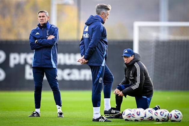 Kazakhstan v Belgium - FIFA World Cup, WM, Weltmeisterschaft, Fussball 2026 UEFA Qualifier - Media Activities 13 11 2025 TUBIZE, BELGIUM - NOVEMBER 13 : Garcia Rudi head coach of Belgium and staff pictured during a training session of the Belgian National Football team prior to the FIFA World Cup 2026 European Qualifiers match between Kazakhstan and Belgium on November 13, 2025 in Tubize, Belgium, 13 11 2025  Copyright: xTomasxSiskx