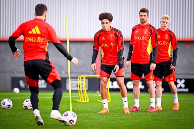 Kazakhstan v Belgium - FIFA World Cup, WM, Weltmeisterschaft, Fussball 2026 UEFA Qualifier - Media Activities 13 11 2025 TUBIZE, BELGIUM - NOVEMBER 13 : Witsel Axel midfielder of Belgium pictured during a training session of the Belgian National Football team prior to the FIFA World Cup 2026 European Qualifiers match between Kazakhstan and Belgium on November 13, 2025 in Tubize, Belgium, 13 11 2025  Copyright: xTomasxSiskx