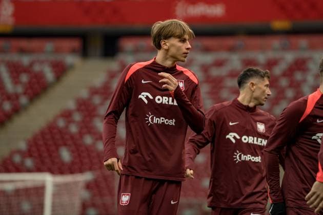Jan Ziolkowski seen during Training session during november 2025 international break of Polish national team, Nationalteam (Kazimierz Koper Ball Raw Images) Warsaw PGE Narodowy Poland Copyright: xKazimierzxKoperx KazimierzKoper_trening1211_2526-03