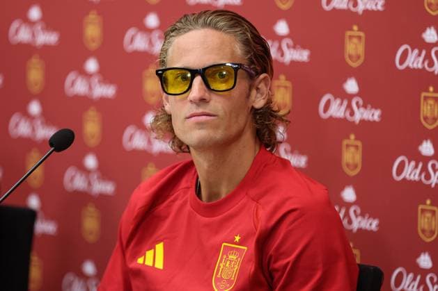 November 13, 2025, Las Rozas, Madrid, SPAIN: Marcos Llorente attends a press conference, PK, Pressekonferenz on the partnership agreement between Old Spice and the Spanish National Football Team prior to the 2026 World Cup qualifying matches against Georgia and Turkey, at the Ciudad del Futbol, in Las Rozas, Madrid, Spain, on November 13, 2025. Las Rozas SPAIN - ZUMAa181 20251113_zaa_a181_025 Copyright: xIrinaxR.xHipolitox