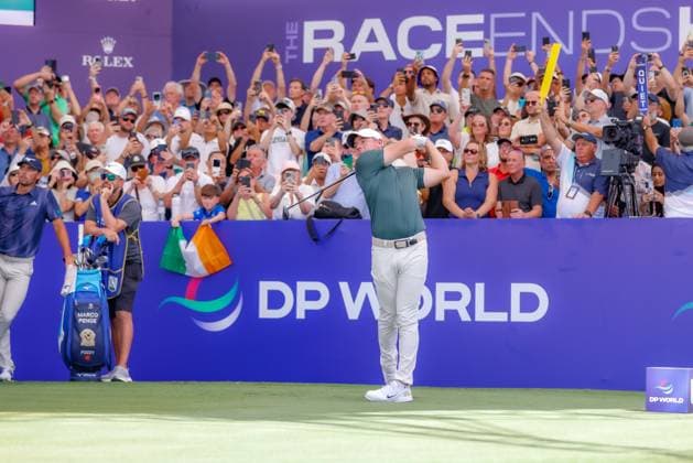 DUBAI, UNITED ARAB EMIRATES - 13.11.2025: Rory MCILROY (NIR) DP World Tour Championship Dubai at Jumeirah Golf Estates on November 13, 2025 in Dubai, United Arab Emirates.