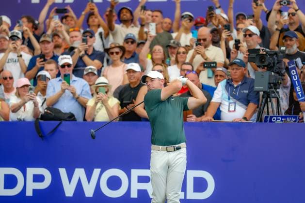 DUBAI, UNITED ARAB EMIRATES - 13.11.2025: Rory MCILROY (NIR) DP World Tour Championship Dubai at Jumeirah Golf Estates on November 13, 2025 in Dubai, United Arab Emirates.