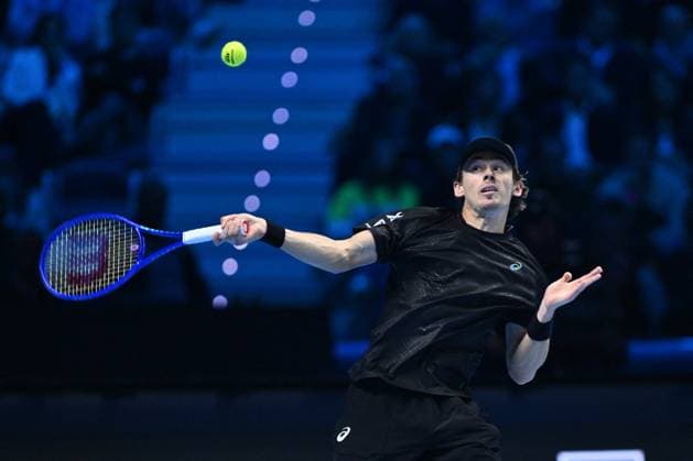 TENNIS - Internazionali di Tennis - Nitto ATP, Tennis Herren Finals 2025 Alex de Minaur (AUS) during the singles match between Taylor Fritz (USA) and Alex de Minaur (AUS) during day five of the Nitto ATP Finals 2025 at Inalpi Arena on November 13, 2025 in Turin, Italy Turin Italy  Copyright: xIPAxSport ABACAx