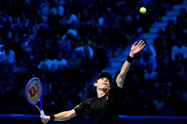 November 13, 2025: Alex de Minaur of Australia against Taylor Fritz of the United States during their Men s Single s Nitto ATP, Tennis Herren Finals match during day five of the Nitto ATP Finals at Inalpi Arena on November 9, 2025 in Turin, Italy. - ZUMAg210 20251113_abp_g210_046 Copyright: xStefanoxGuidix