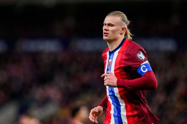 251113 Erling Braut Haaland of Norway during the FIFA World Cup, WM, Weltmeisterschaft, Fussball Qualifier football match between Norway and Estonia on November 13, 2025 in Oslo. Photo: Vegard Grott BILDBYRAN kod VG VG0831 bbeng fotball football soccer fotboll fifa world cup qualifiers european qualifiers 2026 uefa world cup qualifiers vm-kvalifisering vm kvalik vm kval norge norway estland estonia Copyright: VEGARDxGRoTT BB251113VG029