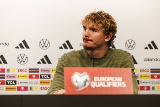 Nick Woltemade (Deutschland), Pressekonferenz, Luxemburg vs Deutschland, Fussball, WM Qualifikation Europa, 09. Spieltag, Saison 2025 2026, 13.11.2025 Luxemburg vs Deutschland, Fussball, WM Qualifikation Europa, 09. Spieltag, Saison 2025 2026, 13.11.2025 Copyright: xEibner-Pressefoto AlexanderxNeisx EP_ANS