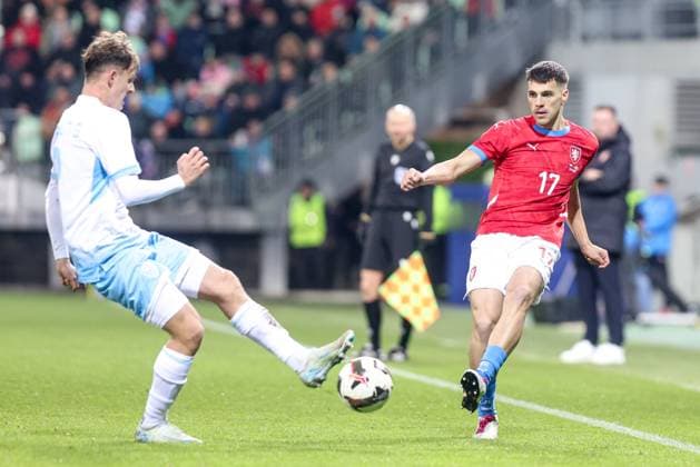 13.11.2025, Karvina Mecz towarzyski sezon 2025 26 Czechy - San Marino - International Friendly, Länderspiel, Nationalmannschaft football match Czech Republic - San Marino Nz. David Jurasek Fot. Michal Chwieduk Arena Akcji NEWSPIX.PL --- newspix.pl 