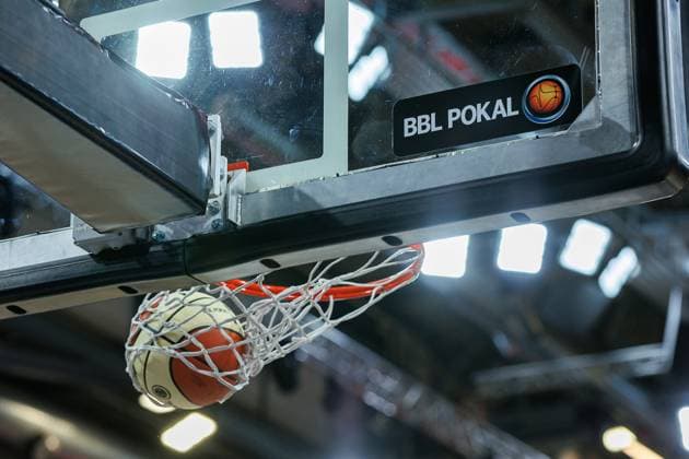 Symbolbild, Symbolfoto, Themenfoto, Themenbild, BBL Pokal, Pokal, Korb, Korbanlage, Pokal, BMA365 Bamberg Baskets vs. MLP Academics Heidelberg, Basketball, BBL Pokal, Viertelfinale, 13.11.2025 BMA365 Bamberg Baskets vs. MLP Academics Heidelberg, Basketball, BBL Pokal, Viertelfinale, 13.11.2025 Bamberg Copyright: xEibner-Pressefoto G.xSantemizx EP_EER