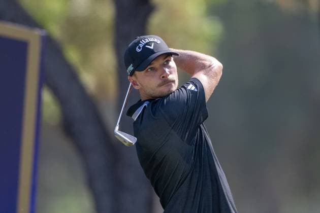 Nicolai Hojgaard (DEN) Round 1 of the DP World Tour Championship 2025, held at the Jumeirah Golf Estate, Earth Course, Dhabi, United Arab Emerites. 13-16 November 2025. Dubai United Arab Emerites DP World Tour, Dp World Tour Championship 2025, Golf x11290x