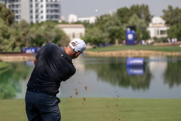 Alex Noren (SWE) Round 1 of the DP World Tour Championship 2025, held at the Jumeirah Golf Estate, Earth Course, Dhabi, United Arab Emerites. 13-16 November 2025. Dubai United Arab Emerites DP World Tour, Dp World Tour Championship 2025, Golf x11290x