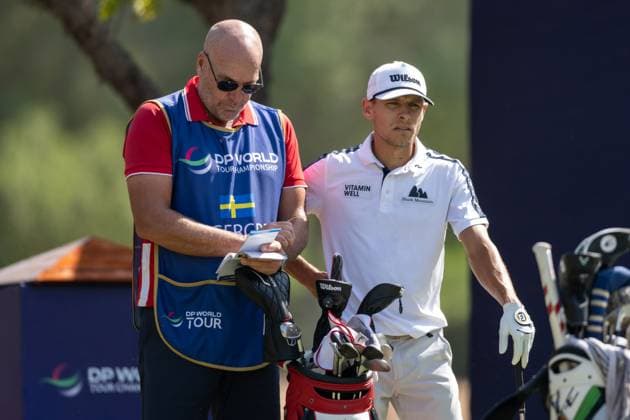 Joakim Lagergren (SWE) Round 1 of the DP World Tour Championship 2025, held at the Jumeirah Golf Estate, Earth Course, Dhabi, United Arab Emerites. 13-16 November 2025. Dubai United Arab Emerites DP World Tour, Dp World Tour Championship 2025, Golf x11290x