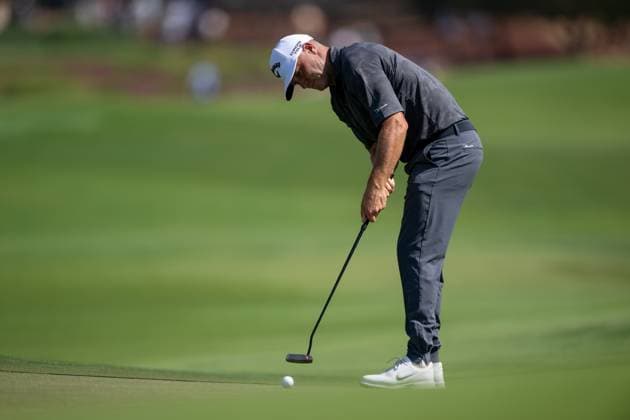 Alex Noren (SWE) Round 1 of the DP World Tour Championship 2025, held at the Jumeirah Golf Estate, Earth Course, Dhabi, United Arab Emerites. 13-16 November 2025. Dubai United Arab Emerites DP World Tour, Dp World Tour Championship 2025, Golf x11290x