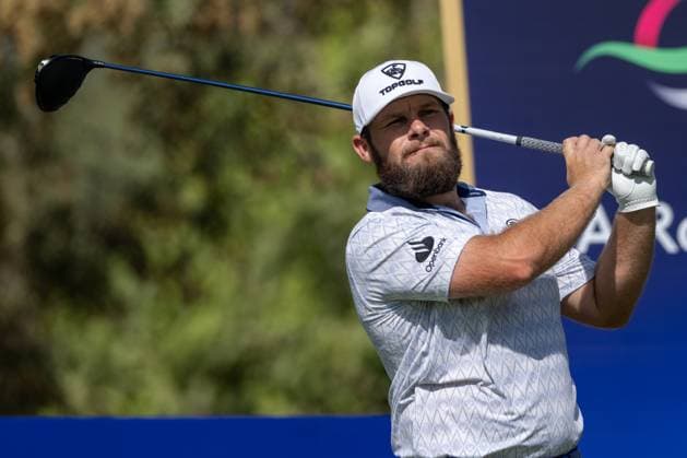 Tyrrell Hatton (ENG) Round 1 of the DP World Tour Championship 2025, held at the Jumeirah Golf Estate, Earth Course, Dhabi, United Arab Emerites. 13-16 November 2025. Dubai United Arab Emerites DP World Tour, Dp World Tour Championship 2025, Golf x11290x