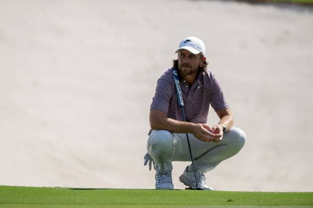 Tommy Fleetwood (ENG) Round 1 of the DP World Tour Championship 2025, held at the Jumeirah Golf Estate, Earth Course, Dhabi, United Arab Emerites. 13-16 November 2025. Dubai United Arab Emerites DP World Tour, Dp World Tour Championship 2025, Golf x11290x
