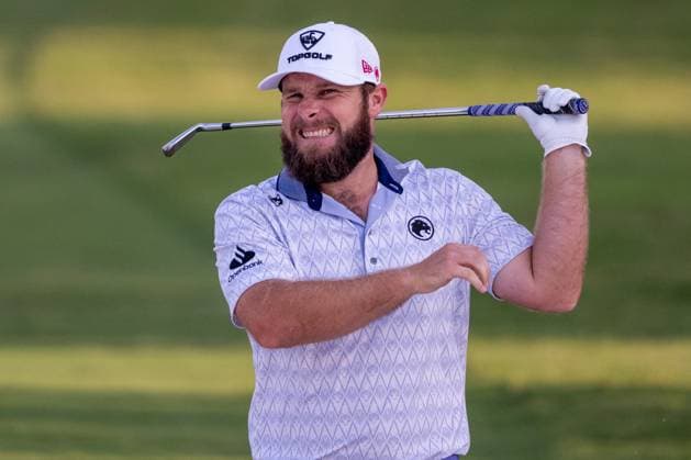 Tyrrell Hatton (ENG) Round 1 of the DP World Tour Championship 2025, held at the Jumeirah Golf Estate, Earth Course, Dhabi, United Arab Emerites. 13-16 November 2025. Dubai United Arab Emerites DP World Tour, Dp World Tour Championship 2025, Golf x11290x
