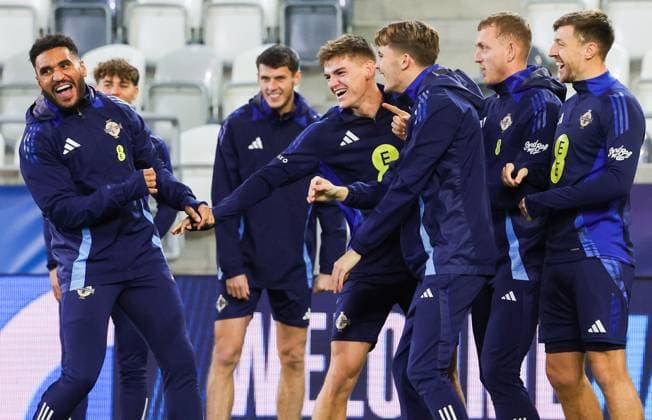 Northern Ireland Training Thursday, Kosicka Futbalova Arena, Kosice, Slovakia 13 11 2025 A view of Training A view of Training 7 11 2025  Copyright: x INPHO JonathanxPorterx 131125JP1NorthernIreland178