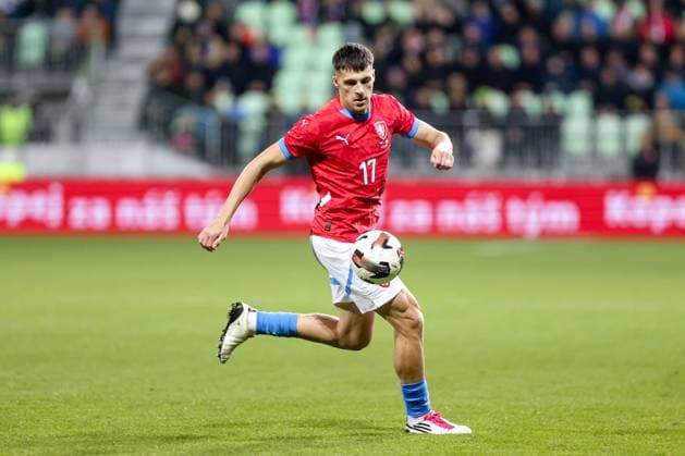 13.11.2025, Karvina Mecz towarzyski sezon 2025 26 Czechy - San Marino - International Friendly, Länderspiel, Nationalmannschaft football match Czech Republic - San Marino Nz. David Jurasek Fot. Michal Chwieduk Arena Akcji NEWSPIX.PL --- newspix.pl 