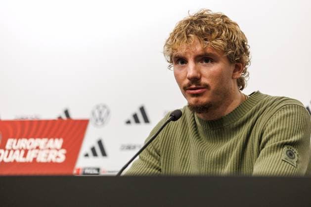 Nick Woltemade (Deutschland), Pressekonferenz, Luxemburg vs Deutschland, Fussball, WM Qualifikation Europa, 09. Spieltag, Saison 2025 2026, 13.11.2025 Luxemburg vs Deutschland, Fussball, WM Qualifikation Europa, 09. Spieltag, Saison 2025 2026, 13.11.2025 Copyright: xEibner-Pressefoto AlexanderxNeisx EP_ANS